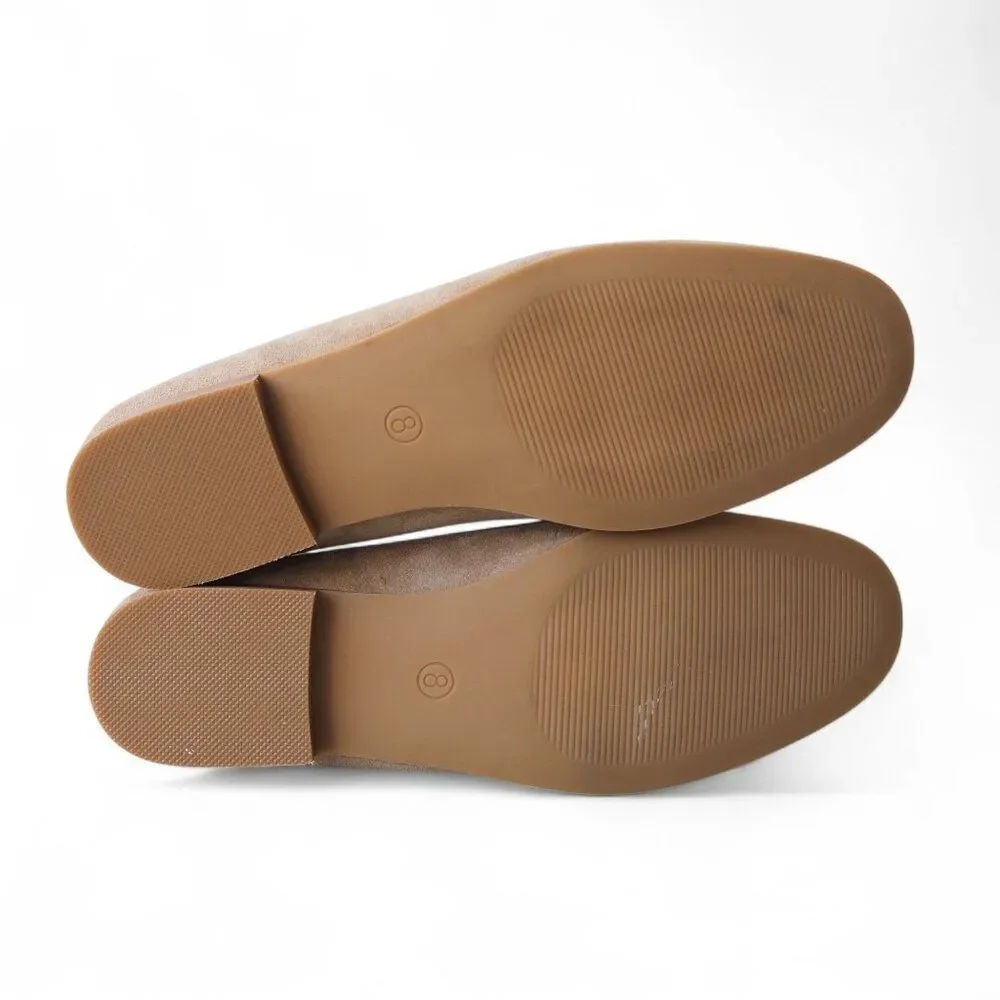 Joie Braided Suede Slip-on Loafers Beige‎ Women's 8M